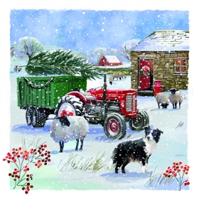 Snow On The Farm Christmas Card